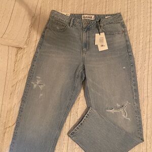 Dynamite Light wash mom jeans with tags still on